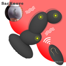 SacKnove Safe Silicon Wireless Remote Invisible Wear Female Male Anal Beads Dildo Massager Sex Toys Prostate Vibrators For Men